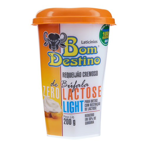 Requeijão De Búfala Bom Destino 200g Zero Lactose