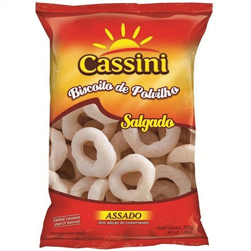 Biscoito De Polvilho Cassini 80g Salgado Argola