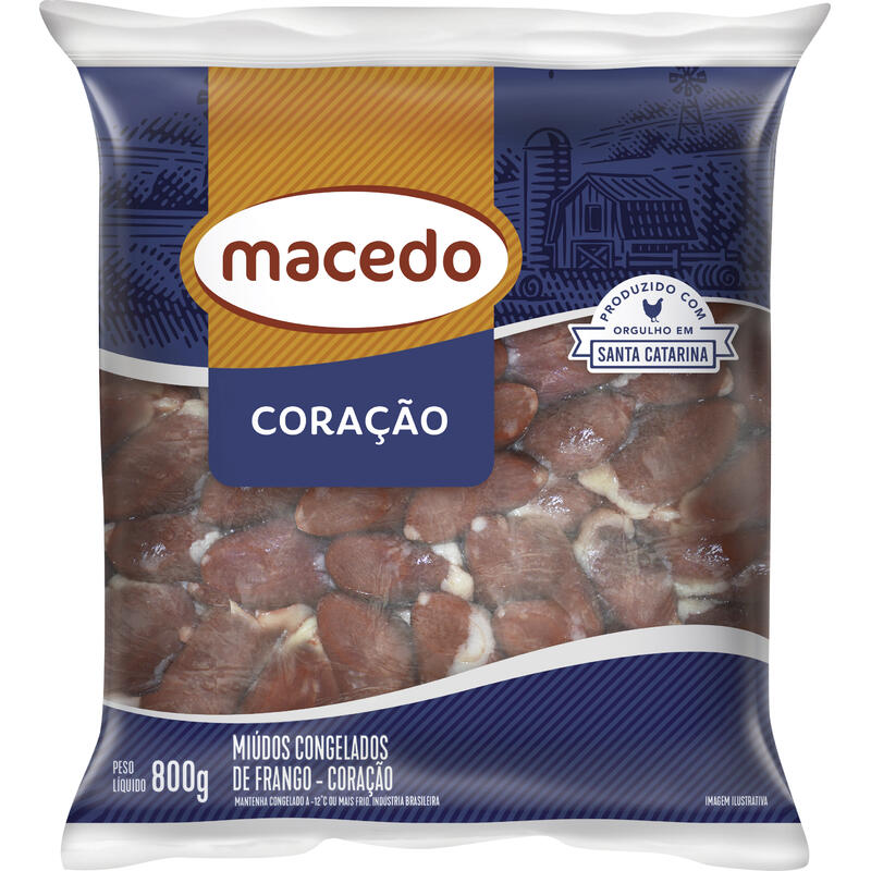 Coração de Frango Macedo Congelado 800g
