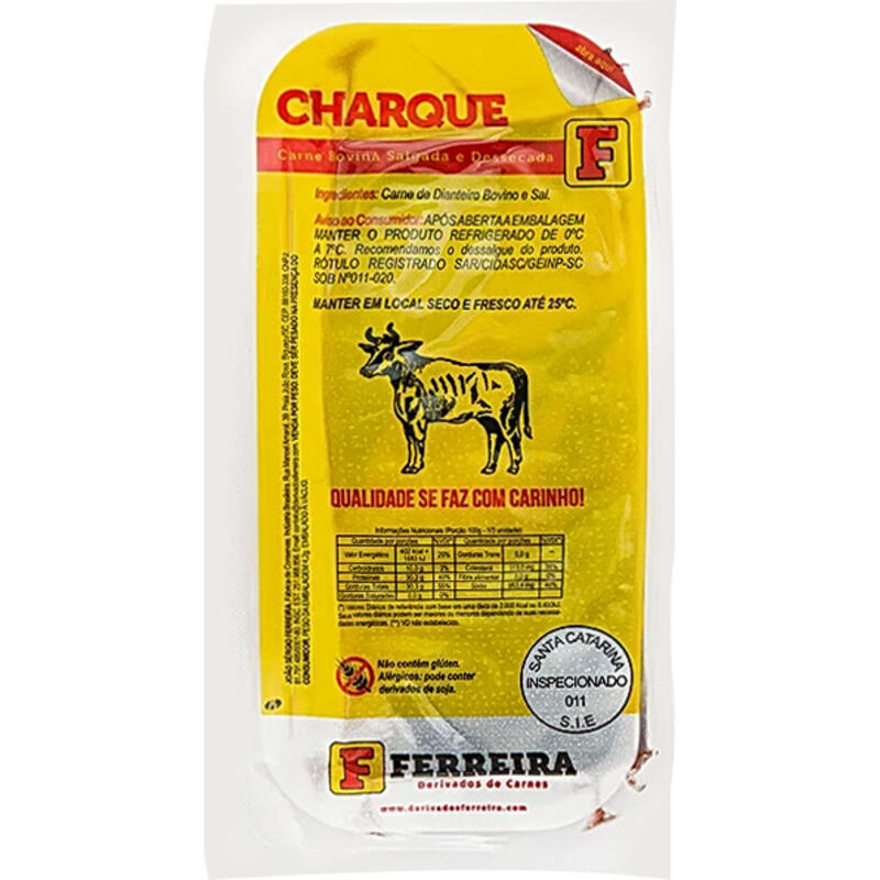 Charque Ferreira Preço por quilo na peça