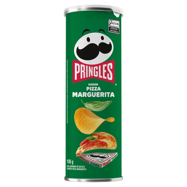 Salgadinho de Batata Pizza Marguerita Pringles Tubo 105g