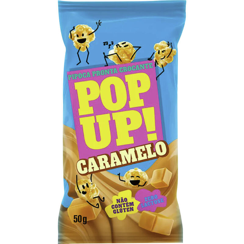 Pipoca Doce Pop Up! Caramelo 50g