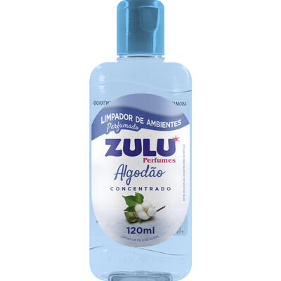 Limpador Perfumado Concentrado Algodão Zulu Perfumes Squeeze 120ml