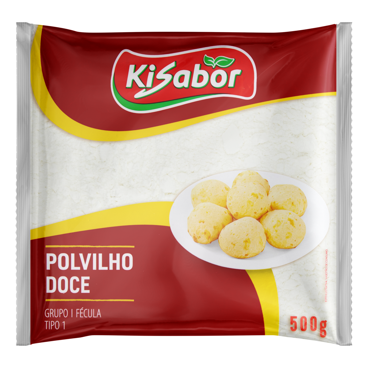 Polvilho Doce Tipo 1 Kisabor Pacote 500g
