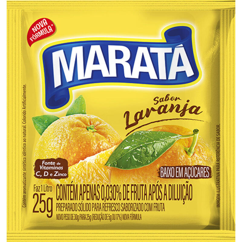 Refresco em Pó Maratá Laranja 25g