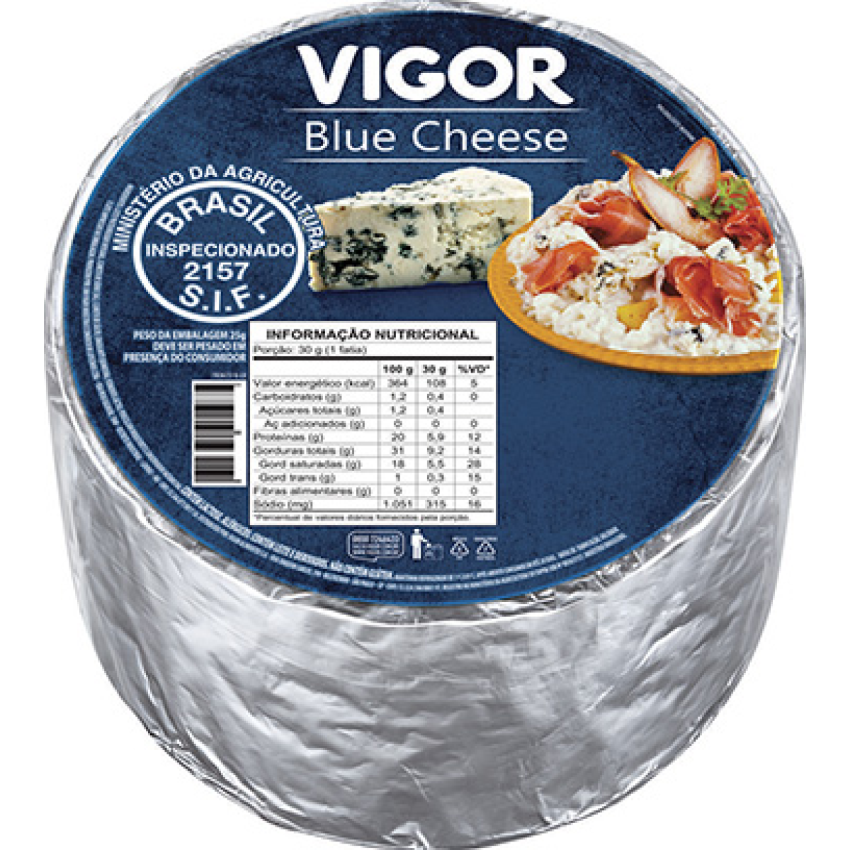 Queijo Gorgonzola Pedaço VIGOR 180g