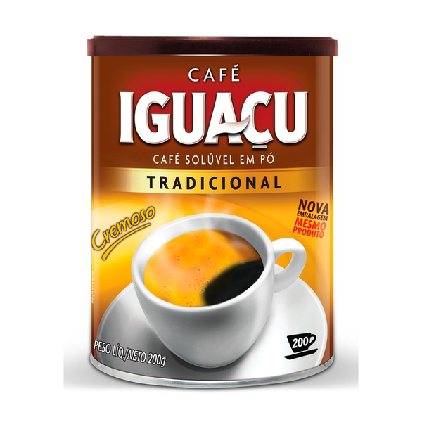 Café Solúvel em Pó Tradicional Iguaçu Lata 200g