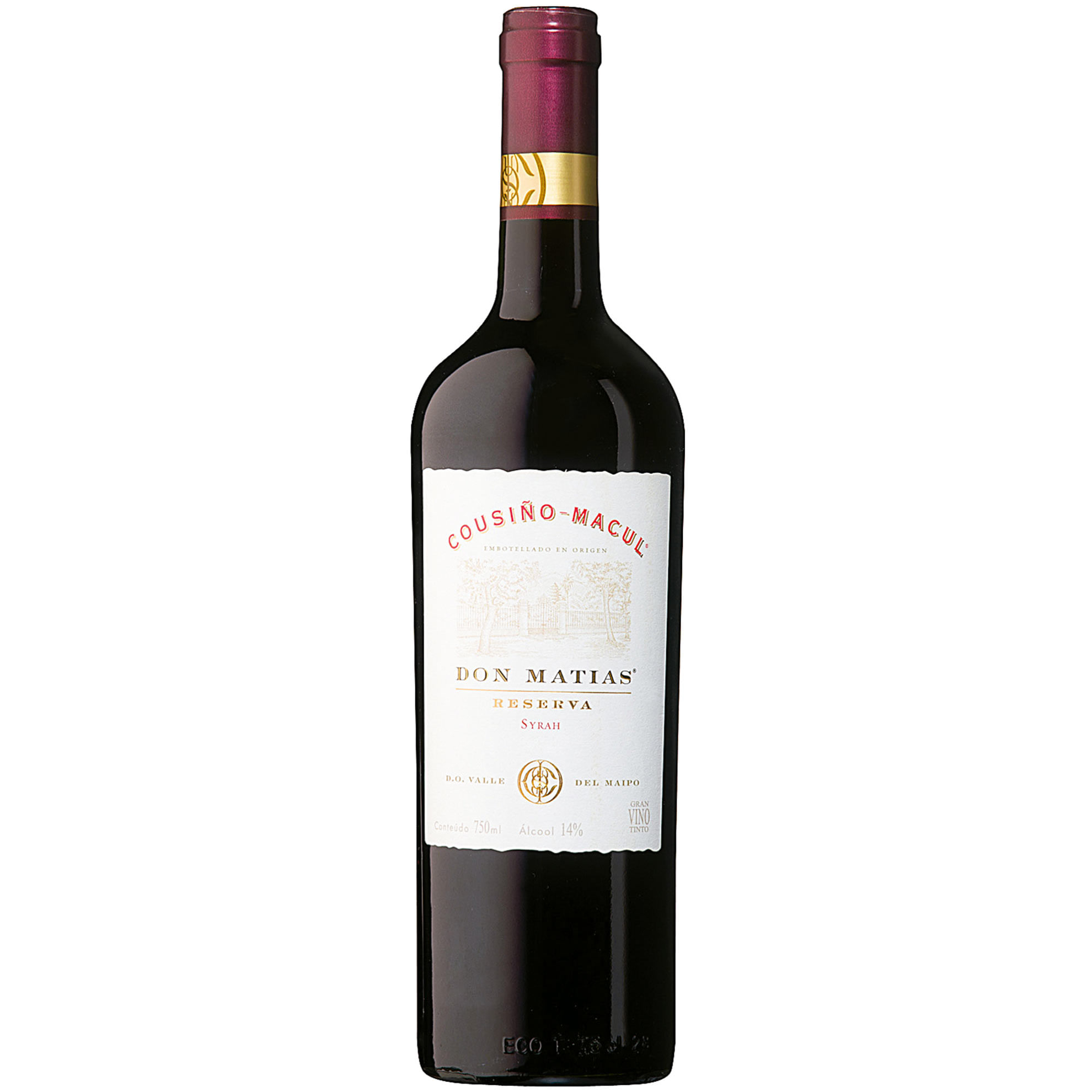 Cousiño-Macul Syrah Don Matias Chileno Vinho Tinto 750ml