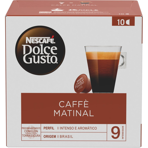 Café em Cápsula NESCAFÉ DOLCE GUSTO Caffe Matinal 10 Cápsulas 80g
