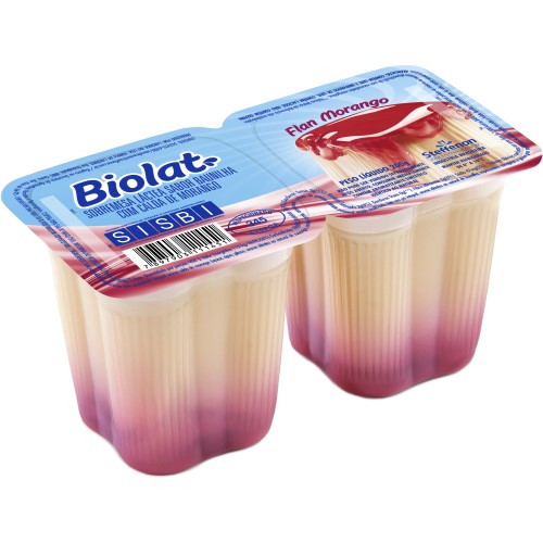 Sobremesa Láctea Biolat Flan Morango 200g