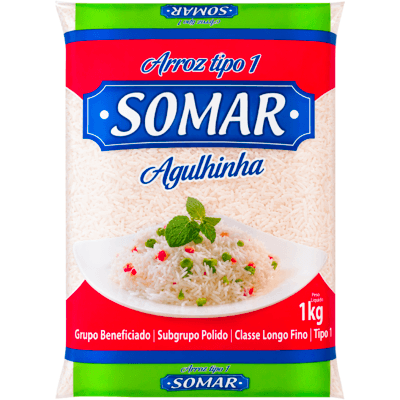 Arroz Somar Longo Fino - Tipo 1 1kg