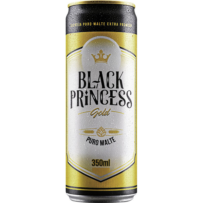 Cerveja BLACK PRINCESS Gold Puro Malte 350ml