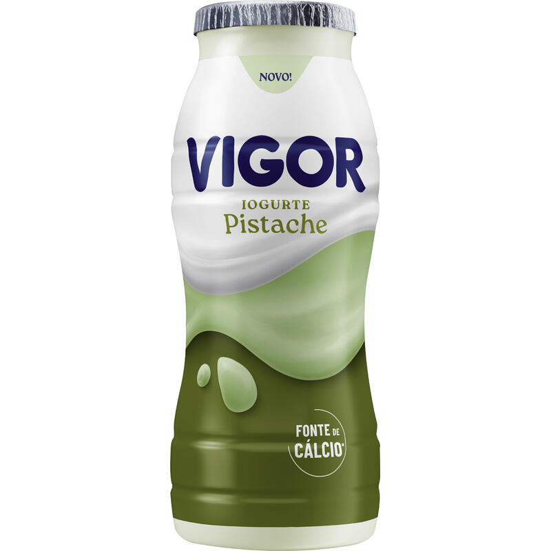 Iogurte Parcialmente Desnatado Pistache VIGOR Frasco 170g