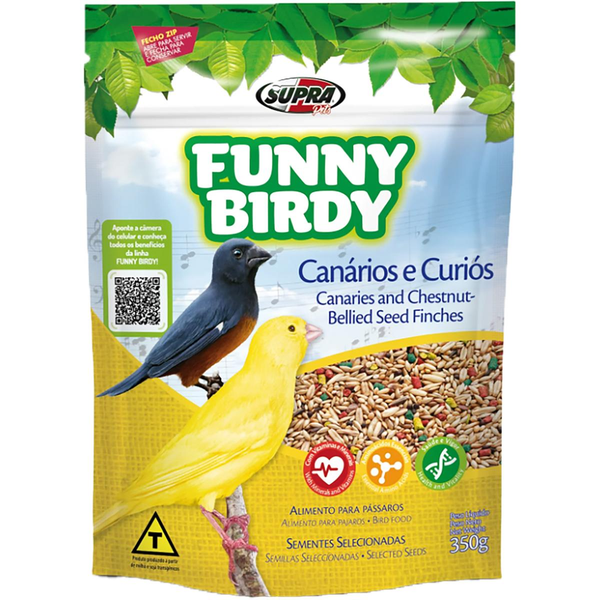 Ração Funny Birdy 350g - Para Canário e Curió