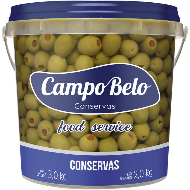 Azeitona Verde Campo Belo Recheada 2kg