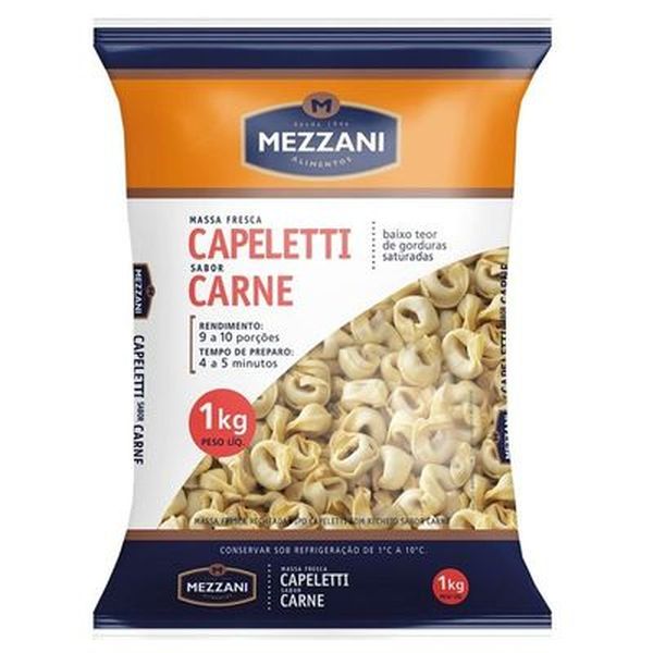 Capeletti Mezzani Carne Resfriado 1kg