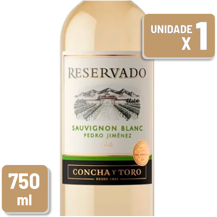 Vinho Reservado Sauvignon Blanc Pedro Jimenez Garrafa Vidro 750ml