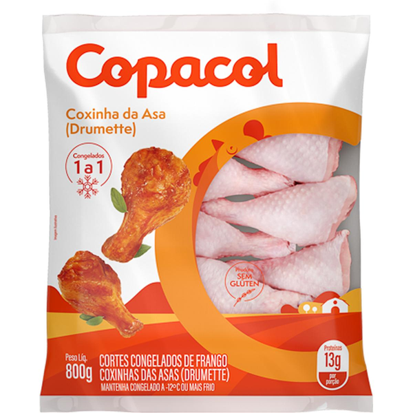 Coxinha da Asa de Frango COPACOL IQF Congelada 800g