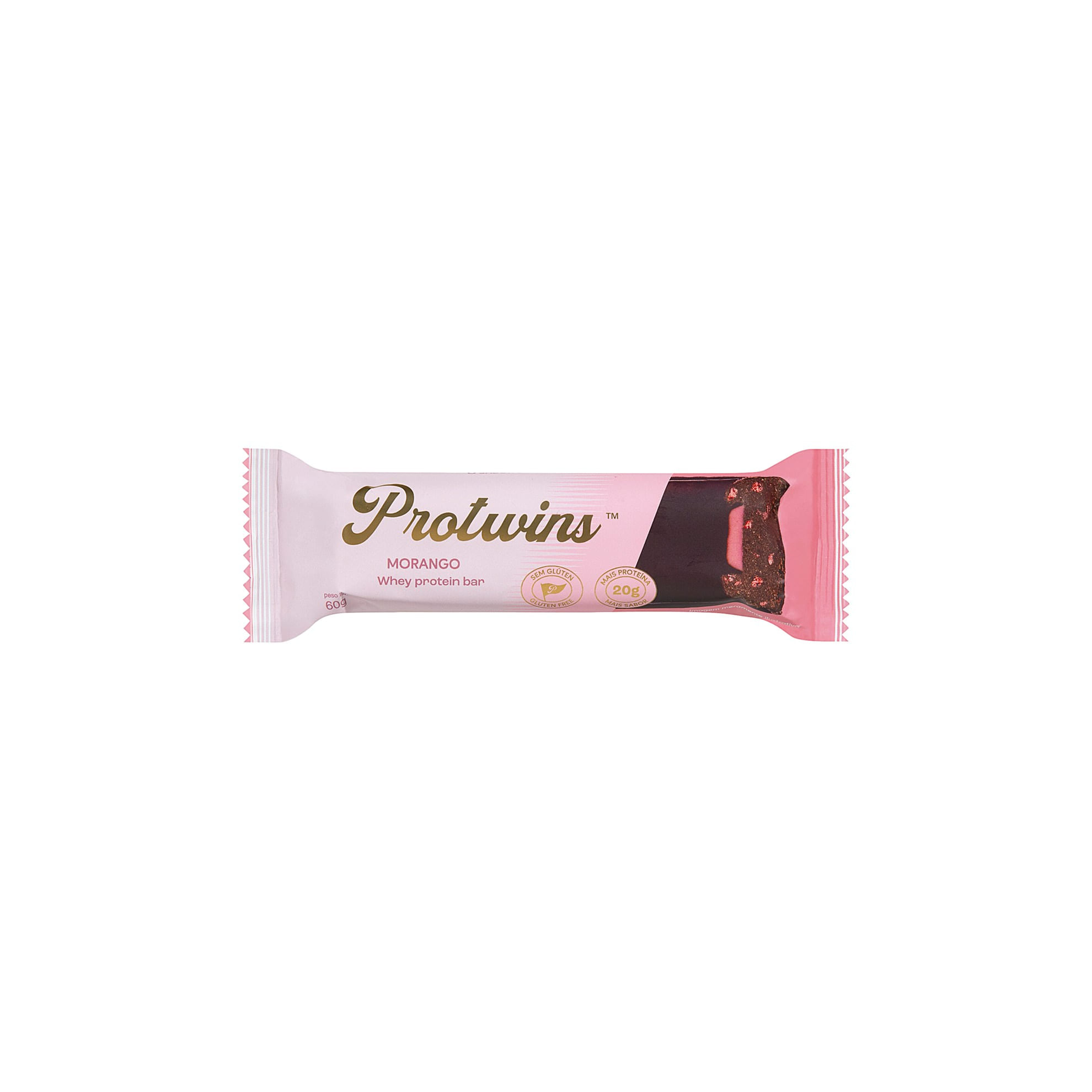 Barra de Proteínas sabor Morango Protwins 60g
