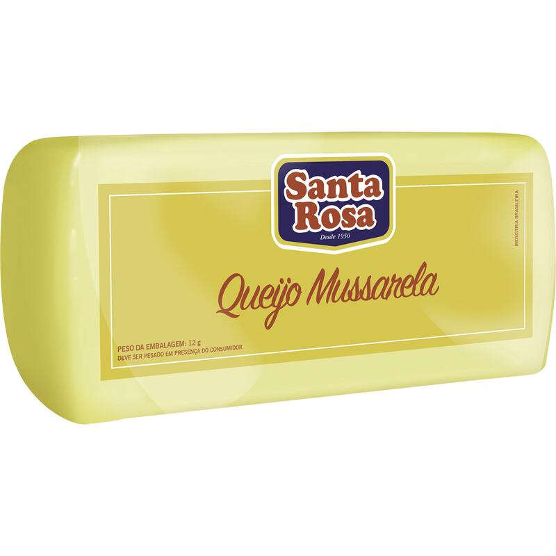 Queijo Mussarela Santa Rosa Preço por quilo na peça