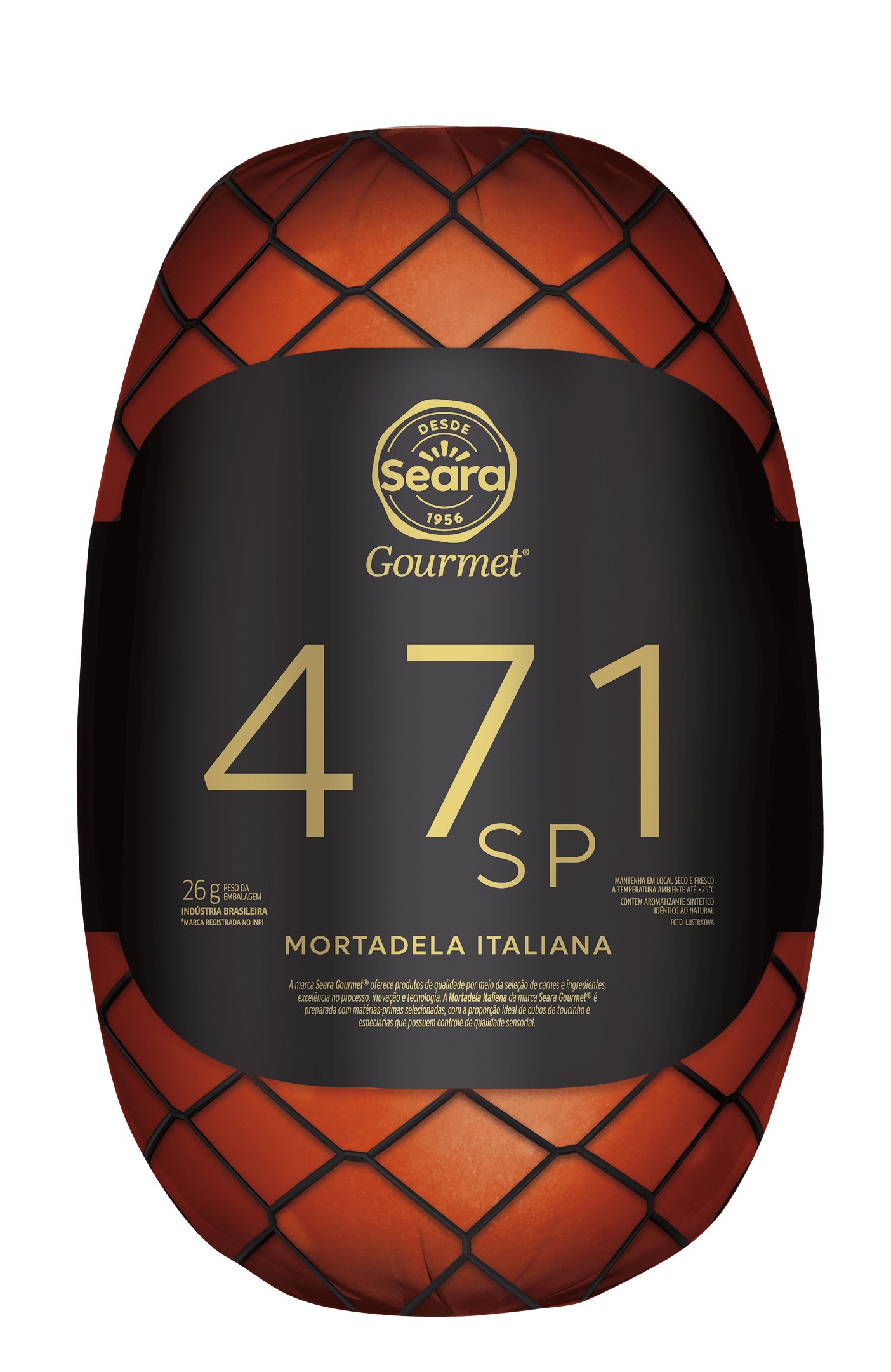 Mortadela Italiana Seara Gourmet Pedaço 200g