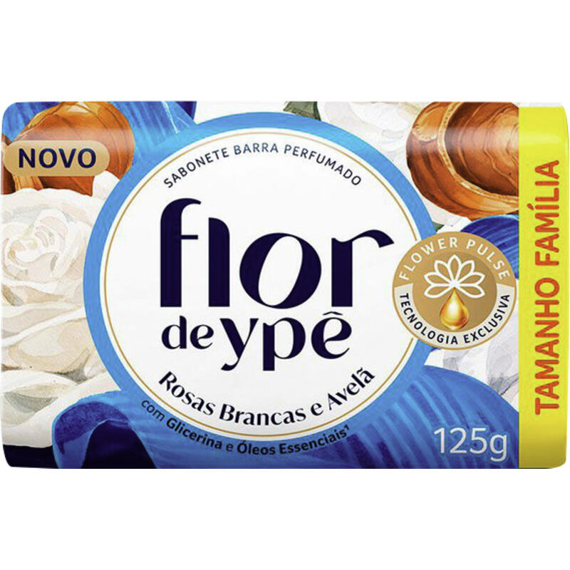 Sabonete Flor de Ypê Rosas Brancas e Avelã 125g