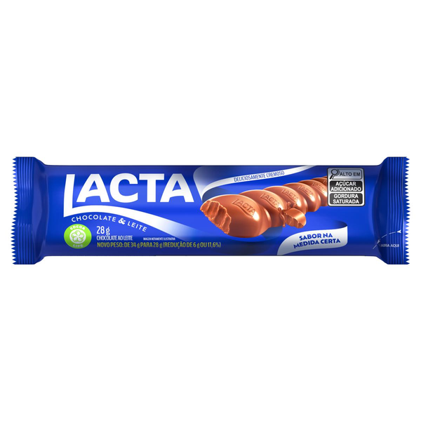 Chocolate Lacta ao Leite 28g