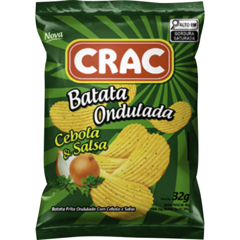 Salgadinho Batata Chips Crac Cebola e Salsa 32