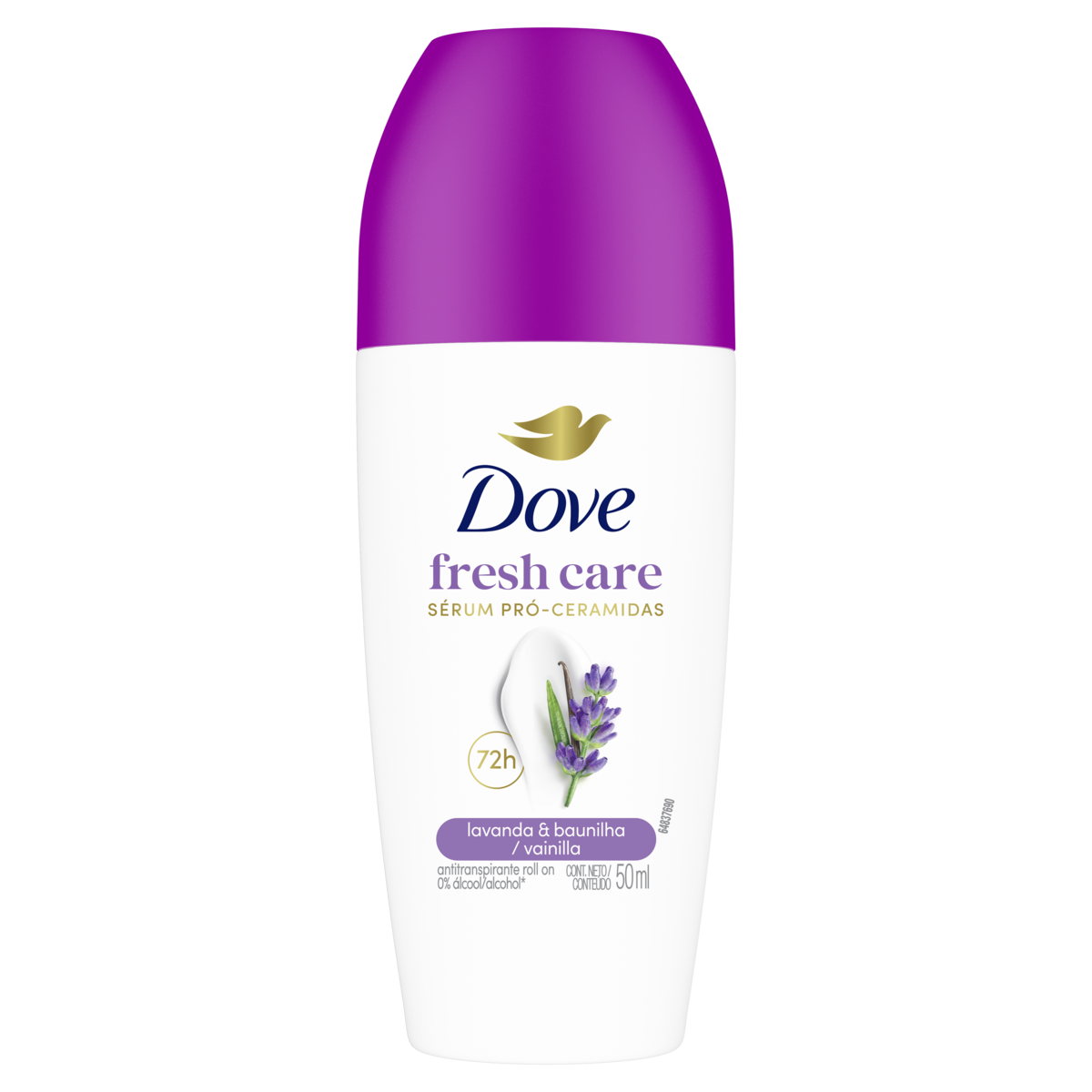 Desodorante Antitranspirante Dove Lavanda e Baunilha Roll-On 50ml