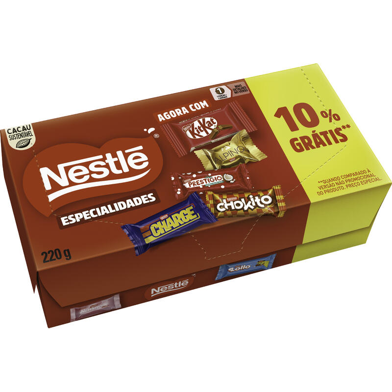 Bombom Nestlé Especialidades 10% Grátis 220g