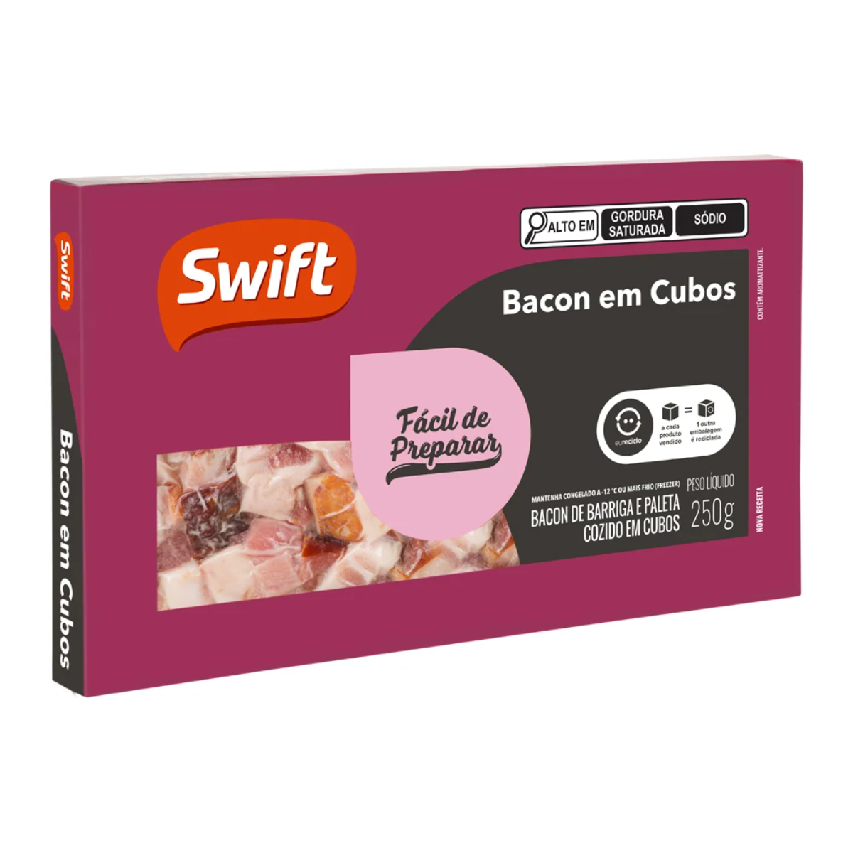 Bacon em Cubos Swift 250g
