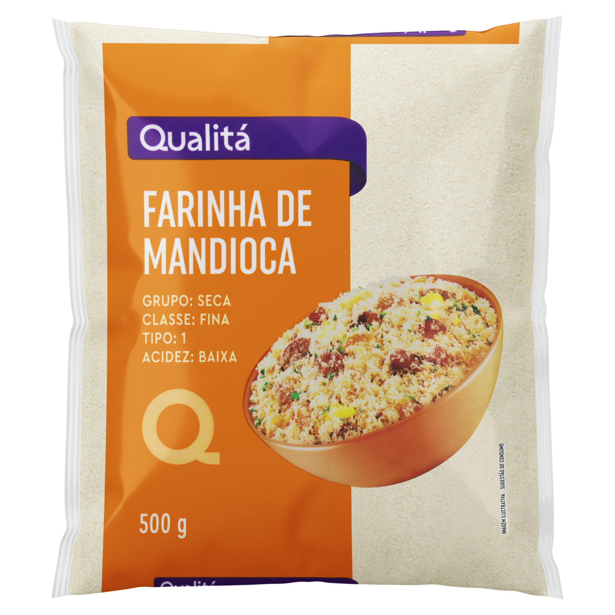 Qualitá Farinha De Mandioca 500G