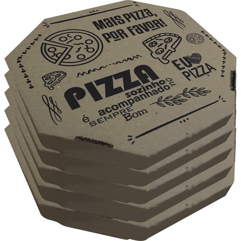 Embalagem para Pizza Cobap Oitavada/35cm 25 un