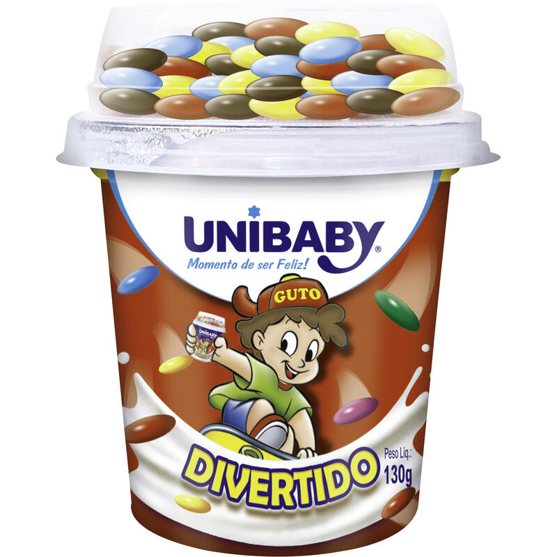 Bebida Láctea Unibaby Divertido Morango Color 130g
