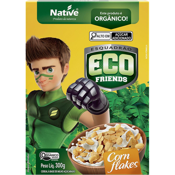 Cereal Matinal Native 300g - Orgânico - Corn Flakes