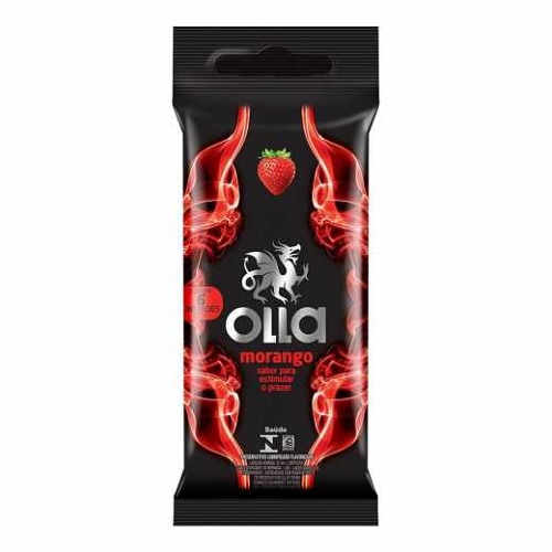 Preservativo Olla Morango C/6un