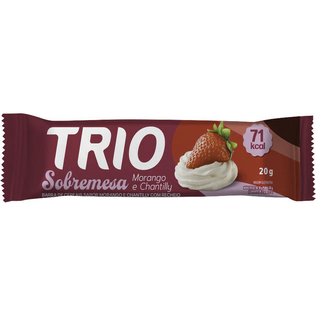 Barra de Cereais Trio Morango e Chantilly 20g