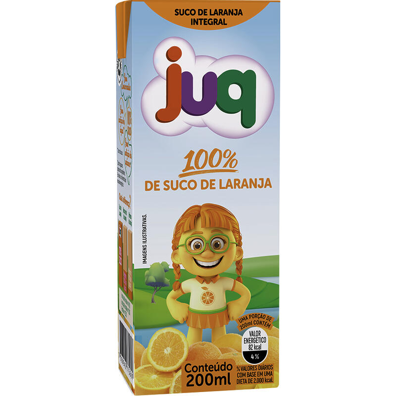 Suco Integral Laranja Juq Caixa 200ml