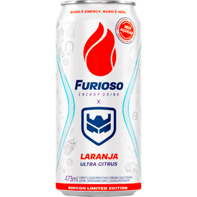 Energético Furioso Ultra Citrus Laranja Zero 473ml