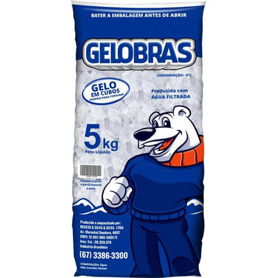 Gelo em Cubos Gelobras 5kg