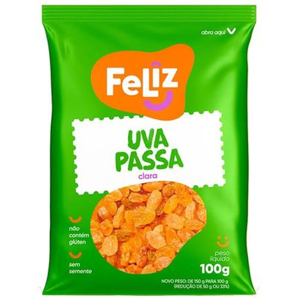 UVA PASSA FELIZ BCA 100G PCT