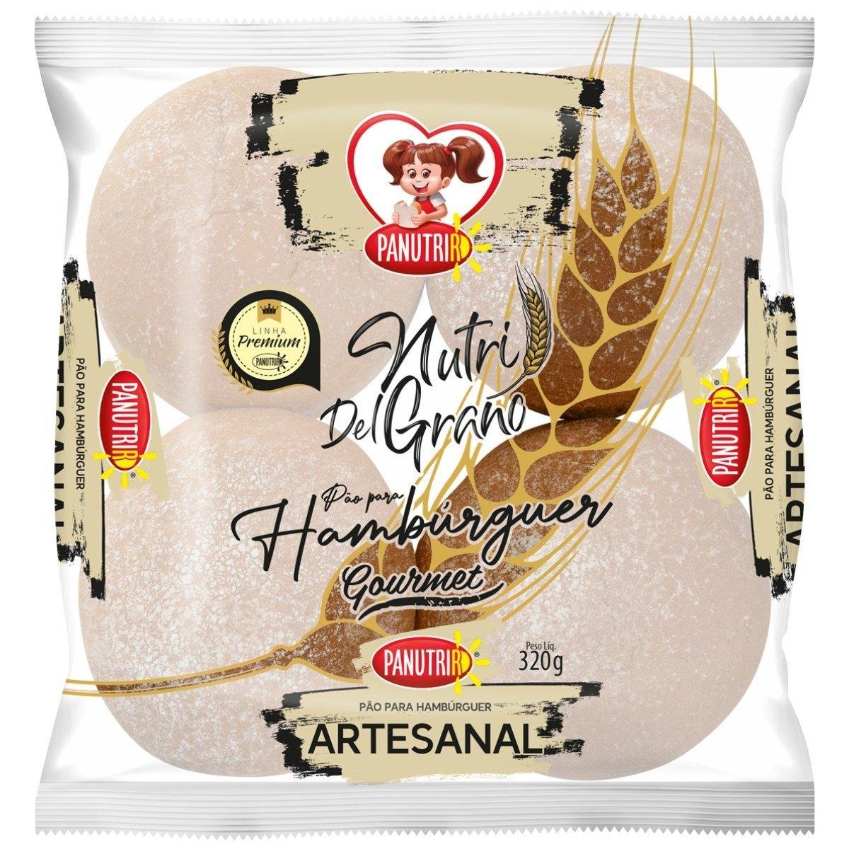 Pao Nutri Del Grano Hamburguer Artesanal Panutrir 320g