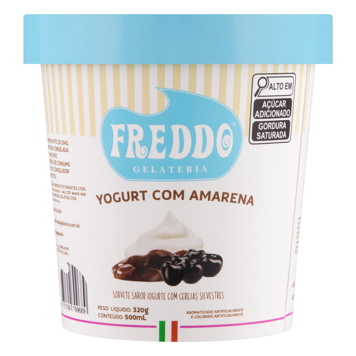 Sorvete Freddo Yogurt com Amarena 500ml
