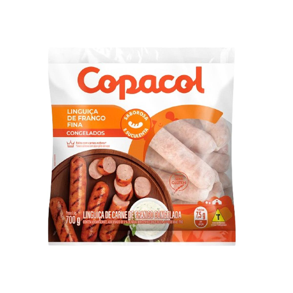 Linguiça Frango COPACOL Fina Congelada 700g