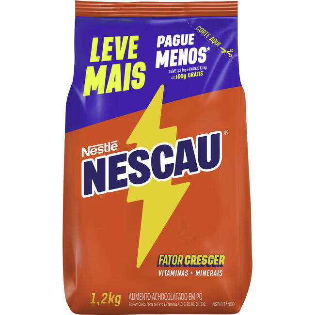 Achocolatado em Pó Nescau LV 1,2kg PG 1,1kg