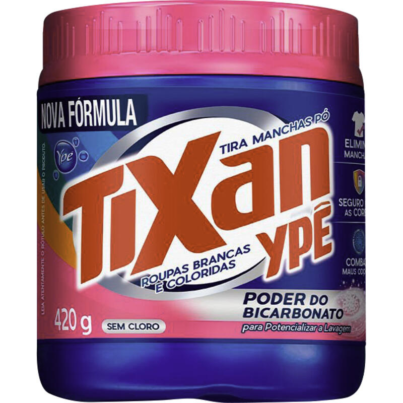 Tira Manchas em Pó Tixan Ypê Roupas Brancas e Coloridas 420g