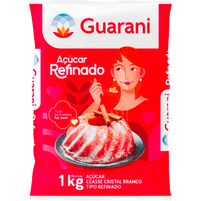 Açúcar Refinado GUARANI Pacote 1Kg