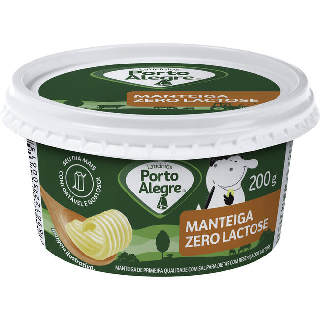 Manteiga Porto Alegre Zero Lactose com Sal 200g