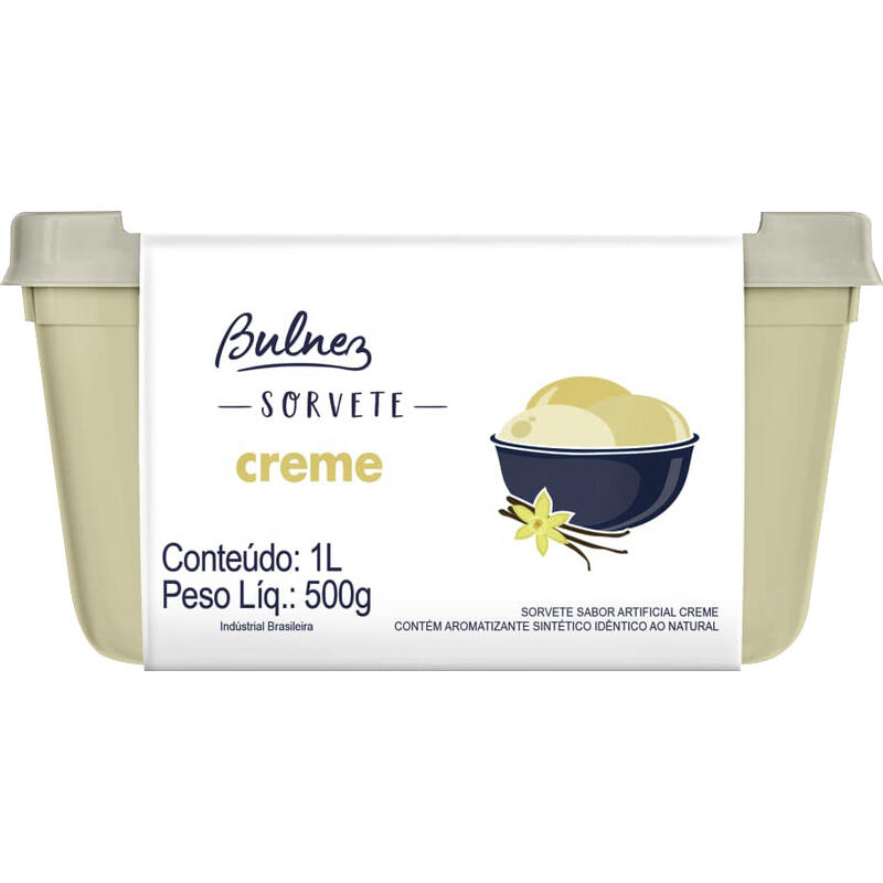 Sorvete Bulnez Creme 1L
