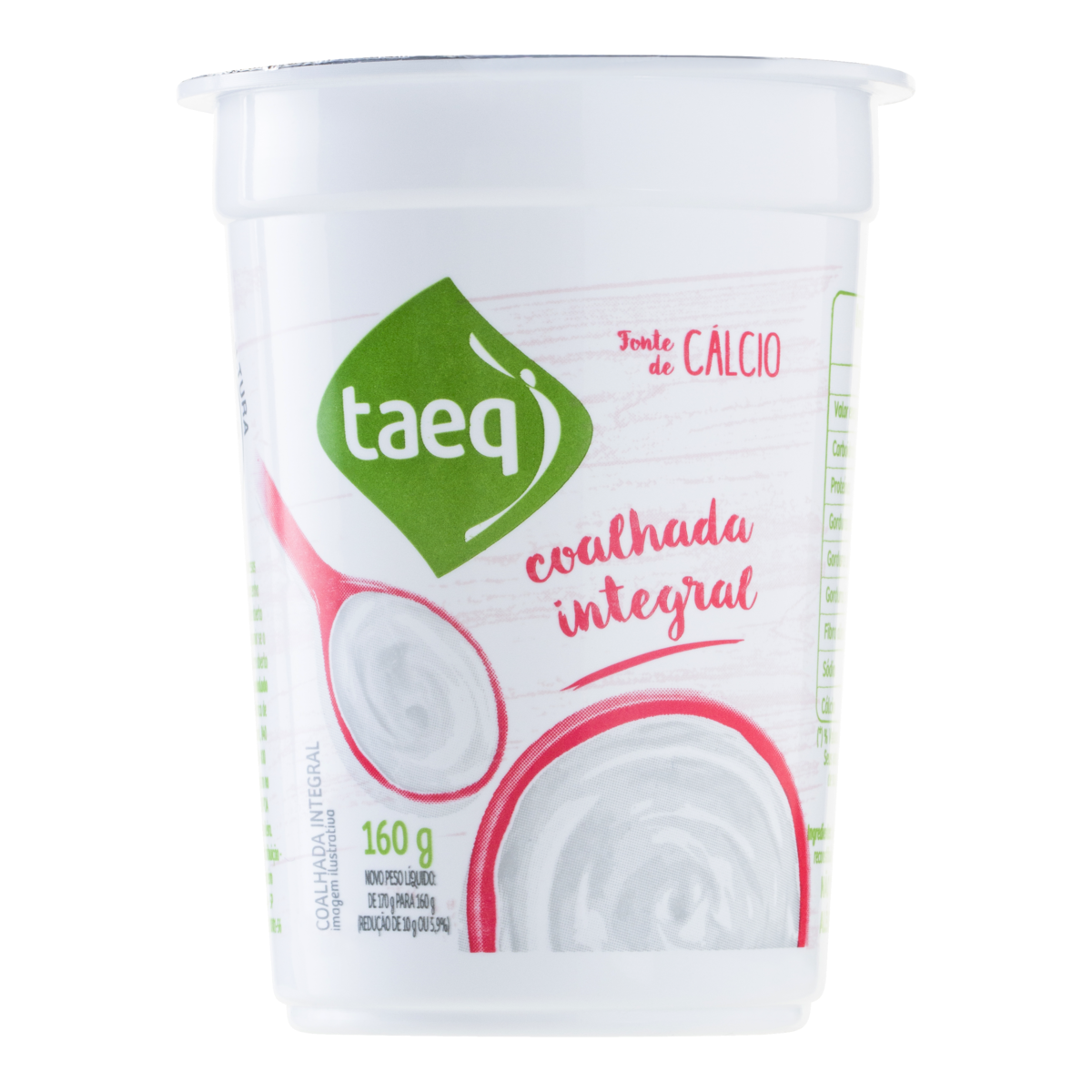 Coalhada Integral Taeq Copo 160g